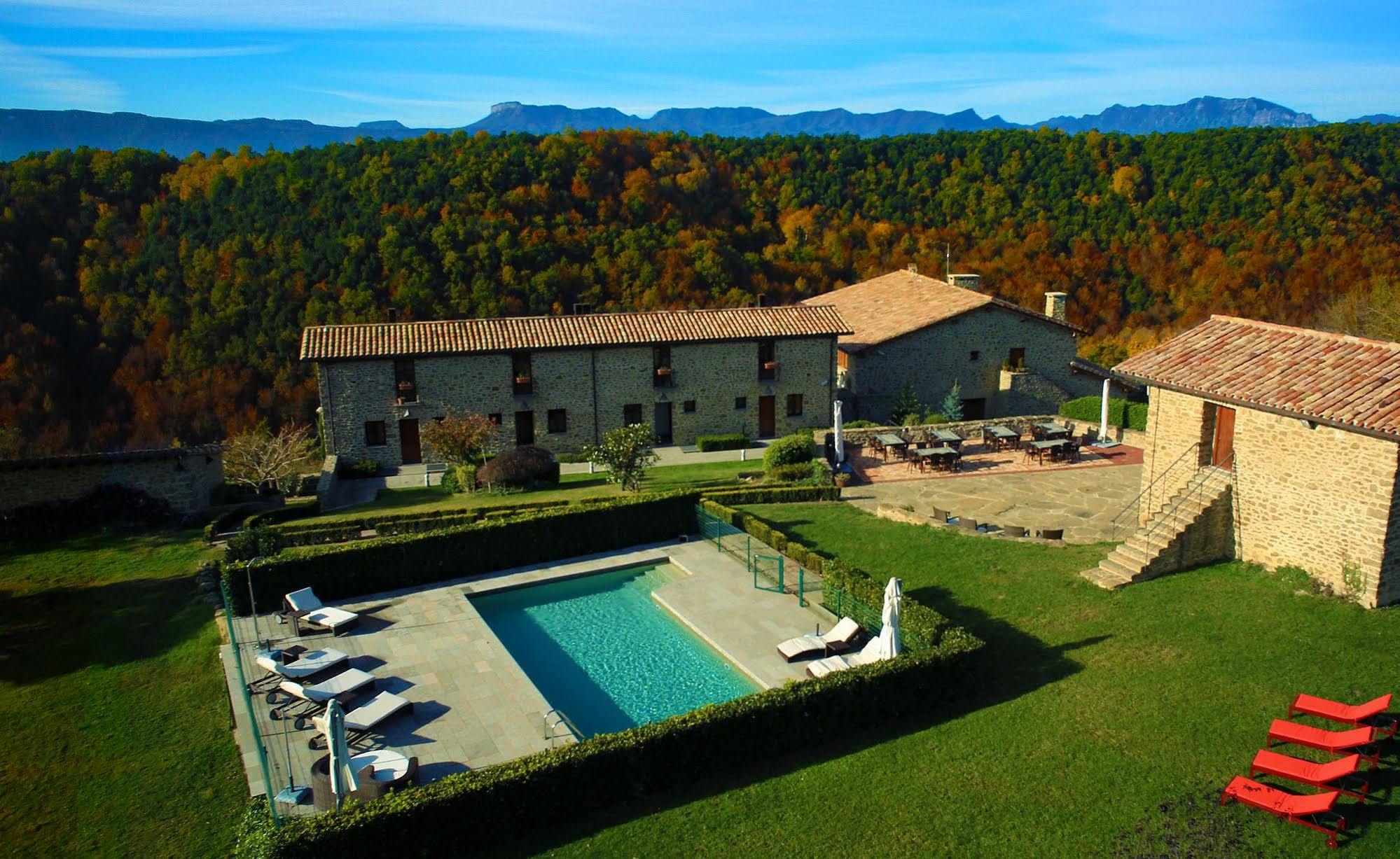 Hotel Restaurante El Ventos Sant Felíu de Pallarols エクステリア 写真